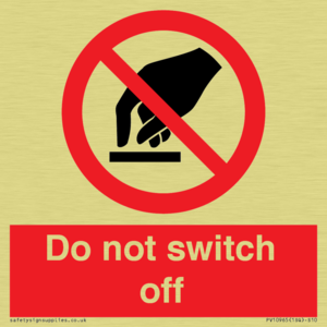 Do not switch off 